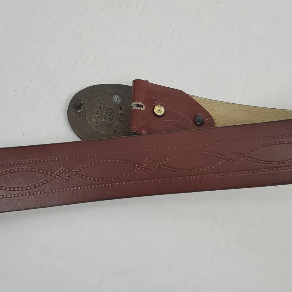 Vintage Nautical boat BTS solid Brass USA belt Y2K